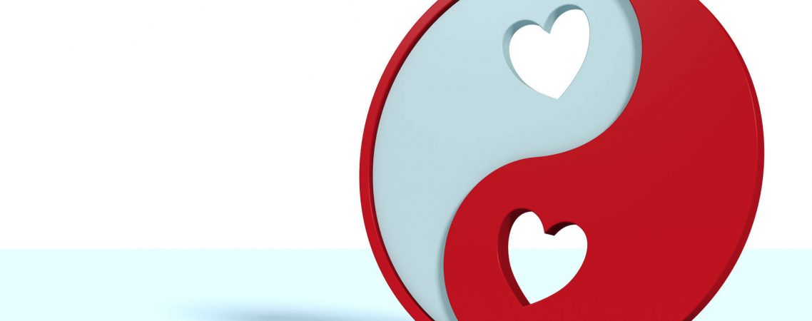 Yin und Yang Symbol als Valentinstag Geschenk für ihn