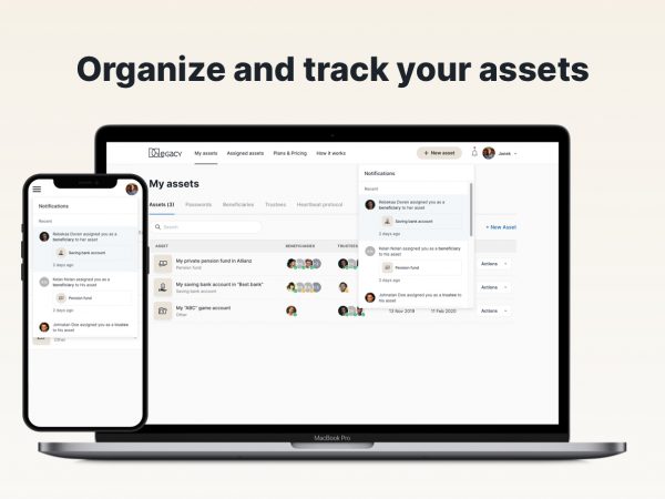 DGLegacy - how do you organize and track your assets
