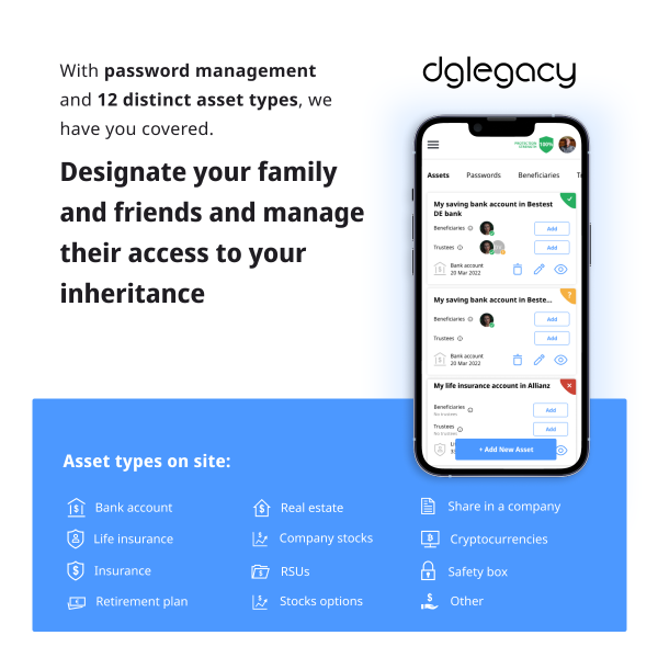 DGLegacy, digital inheritance service